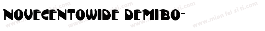 novecentowide demibo字体转换